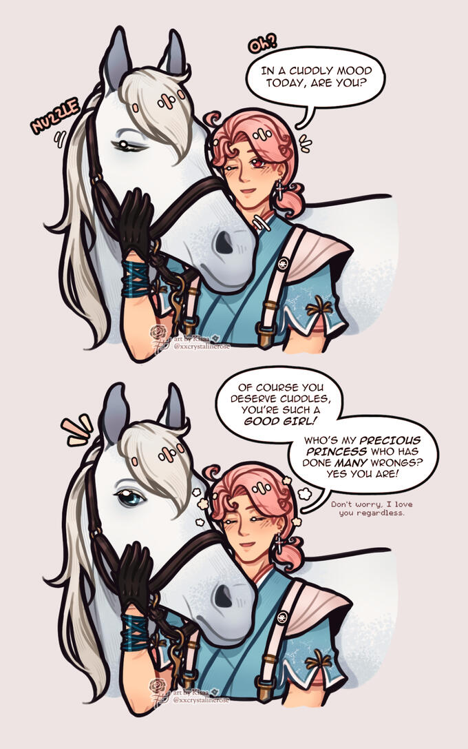 The girl you like, her horse, and you (1)