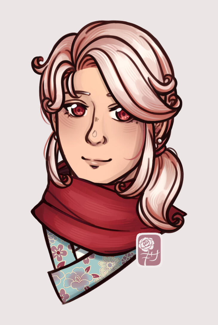 Portrait of a young swordsman