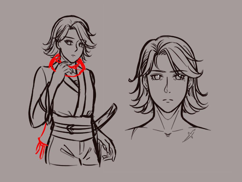 Initial headshot and portrait concept