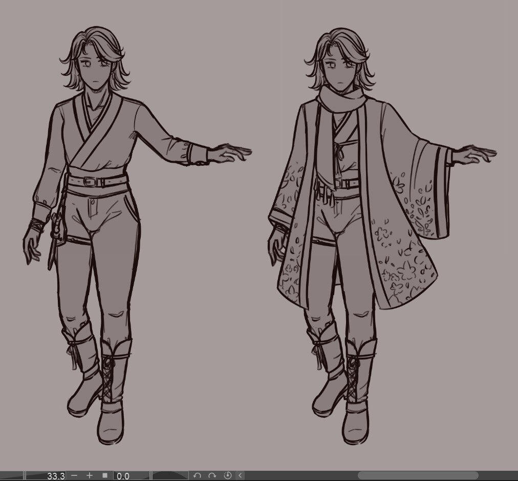 Initial spring outfit design