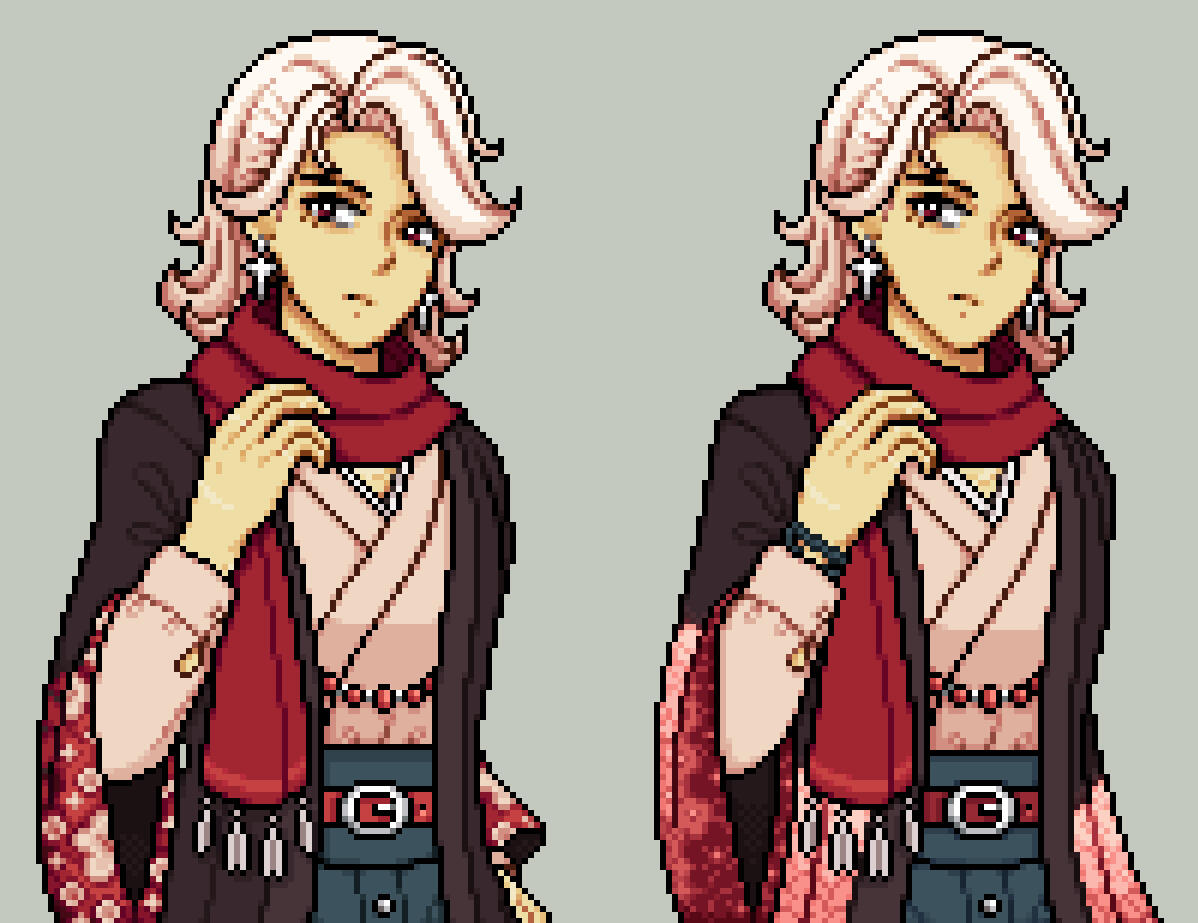 Original vs revision #1 Spring portrait