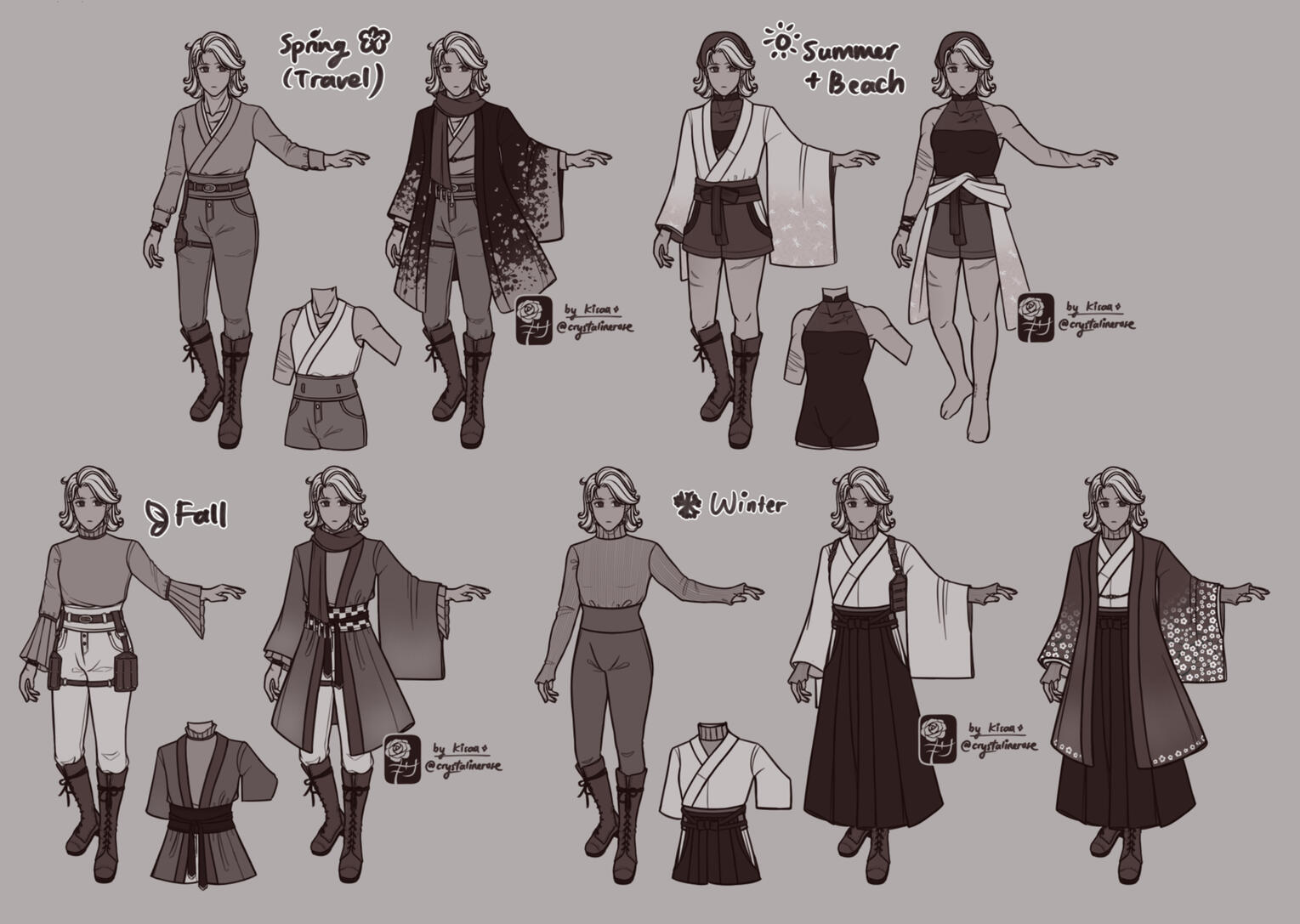 Initial seasonal outfit designs